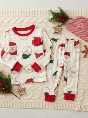 Carter’s 5T Christmas Santa Pajama Set Holiday Toddler Boys Girls